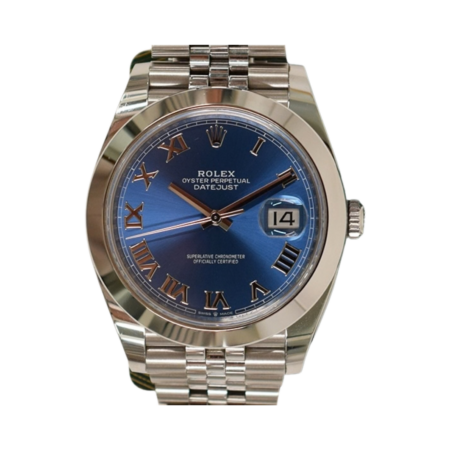Rolex Datejust 41 Stainless Steel Blue Roman Dial 126300