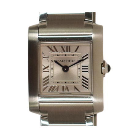 Cartier Tank Française Stainless Steel Silver Roman Dial WSTA0065