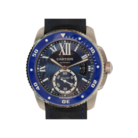 Cartier Calibre De Cartier Diver Stainless Steel Blue Roman Dial WSCA0010