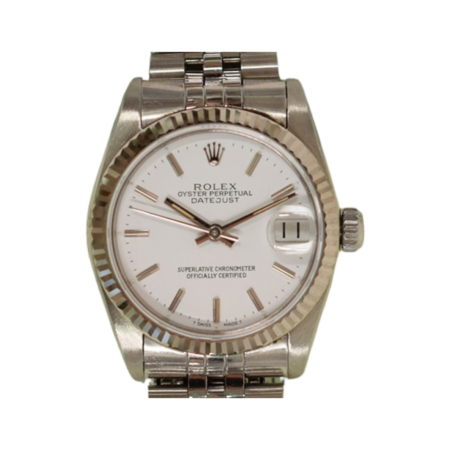 Rolex Lady-Datejust 26 Stainless Steel White Dial 68274