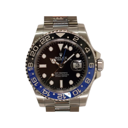 Rolex GMT-Master II Stainless Steel “Batman” Black Dial 126710BLNR
