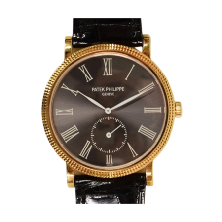 Patek Philippe Calatrava Yellow Gold Black Roman Dial 3919J-016