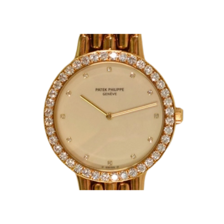 Patek Philippe Calatrava Yellow Gold Ivory Diamond Dial 3916