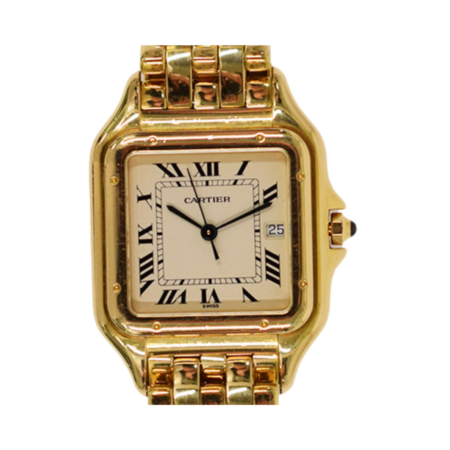 Cartier Tank Française Yellow Gold Ivory Roman Dial W25014B9