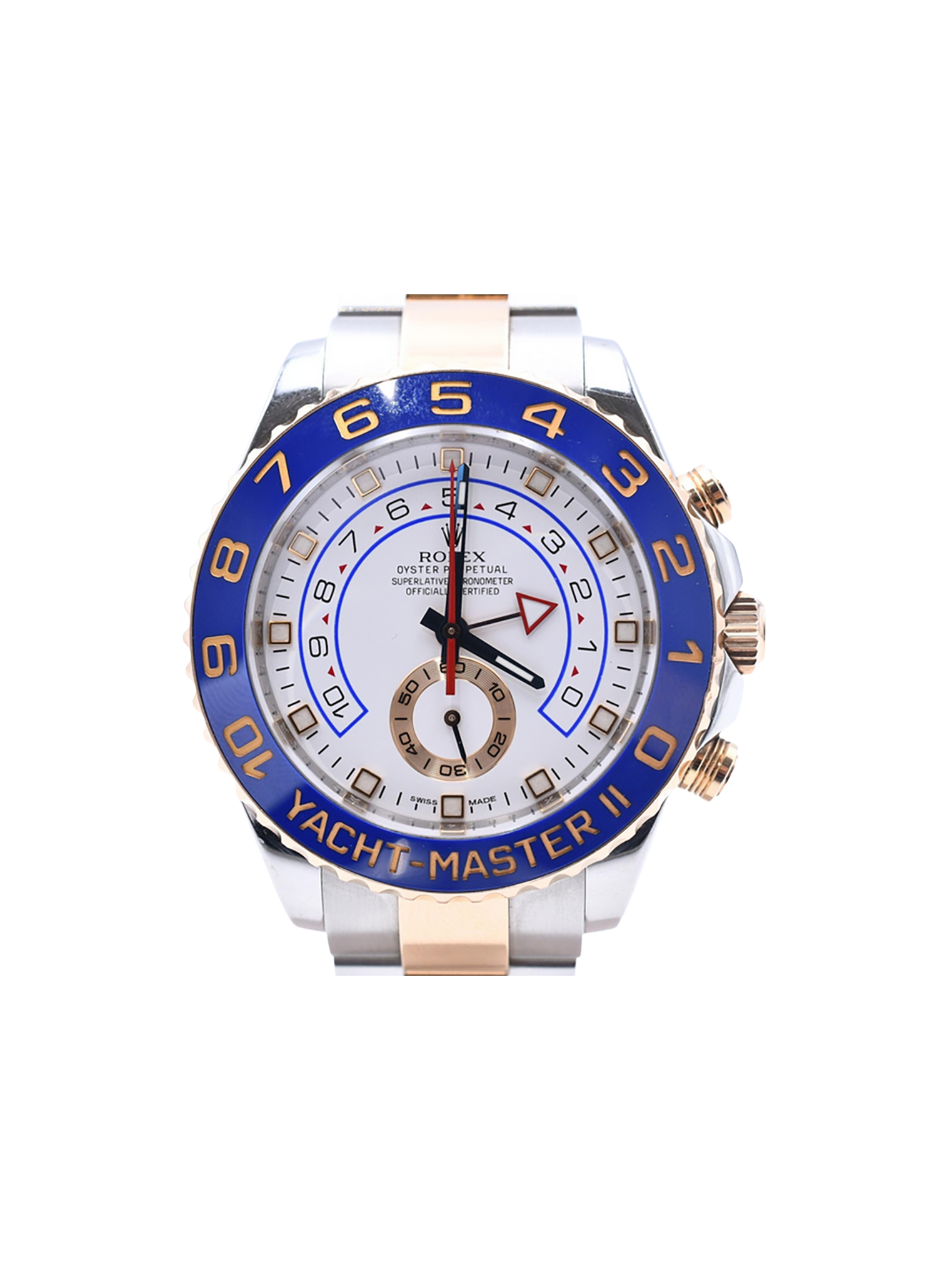 Rolex Yacht-Master II Stainless Steel and Rose Gold White Dial 116681