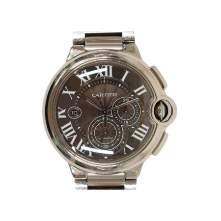 Cartier Ballon Bleu Stainless Steel Black Roman Dial W6920025