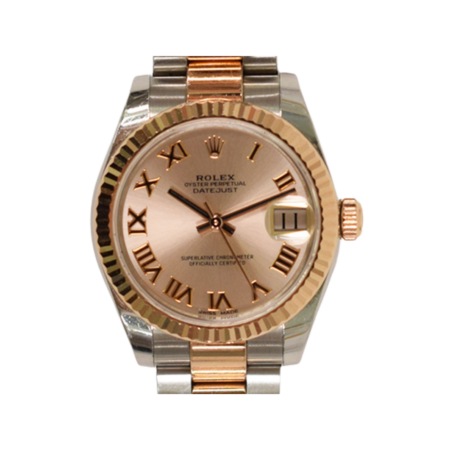 Rolex Datejust 31 Stainless Steel and Rose Gold Pink Roman Dial 178271