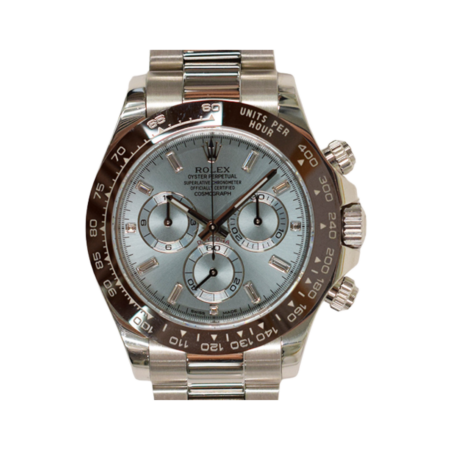 Rolex Daytona Platinum Ice Blue Diamond Dial 116506