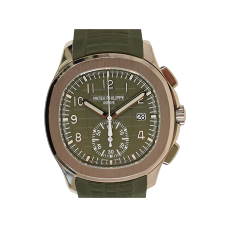 Patek Philippe Aquanaut White Gold Green Arabic Dial 5968G-010