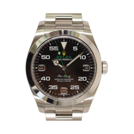 Rolex Air-King Stainless Steel Black Arabic Dial 116900