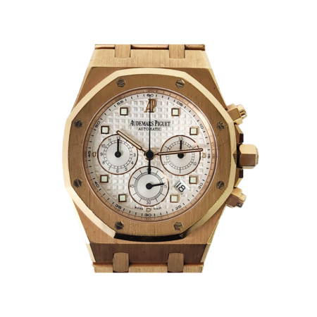 Audemars Piguet Royal Oak Chronograph Rose Gold White Dial 25960OR.00.1185OR.01