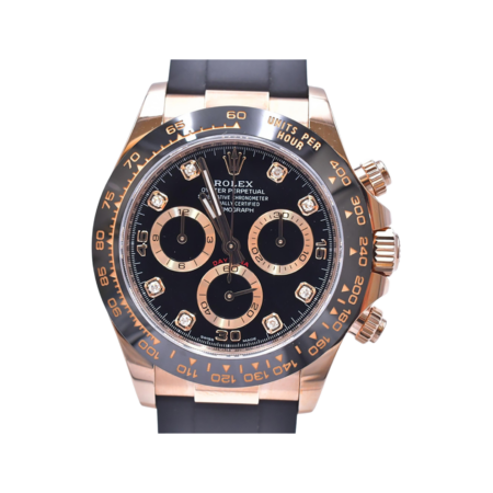 Rolex Daytona Rose Gold Black Diamond Dial 116515LN