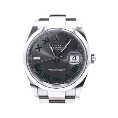 Rolex Datejust 36 Stainless Steel Wimbledon Roman Dial 126200