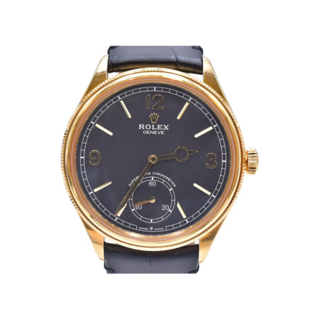 Rolex 1908 Yellow Gold Black Arabic Dial 52508