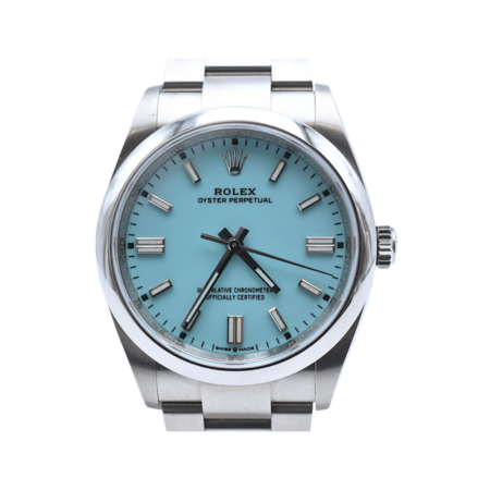 Rolex Oyster Perpetual 36 Stainless Steel Turquoise Stick Dial 126000