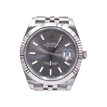 Rolex Datejust Stainless Steel and White Gold Slate Dial 126334