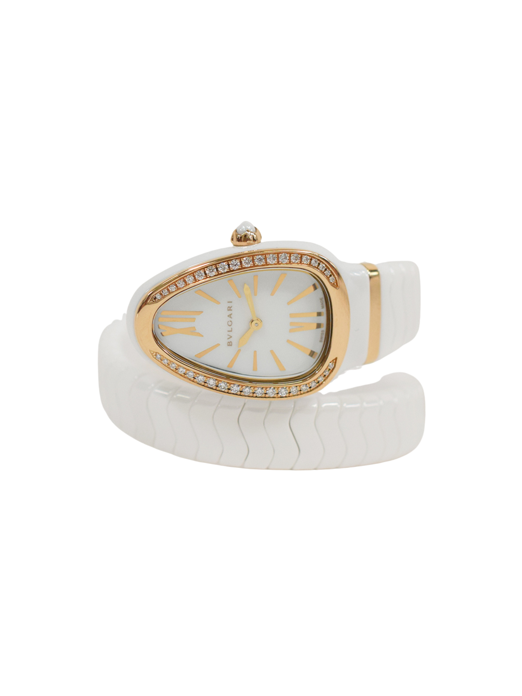 Bvlgari Pasha de Cartier Ceramic White Dial SPC35WG