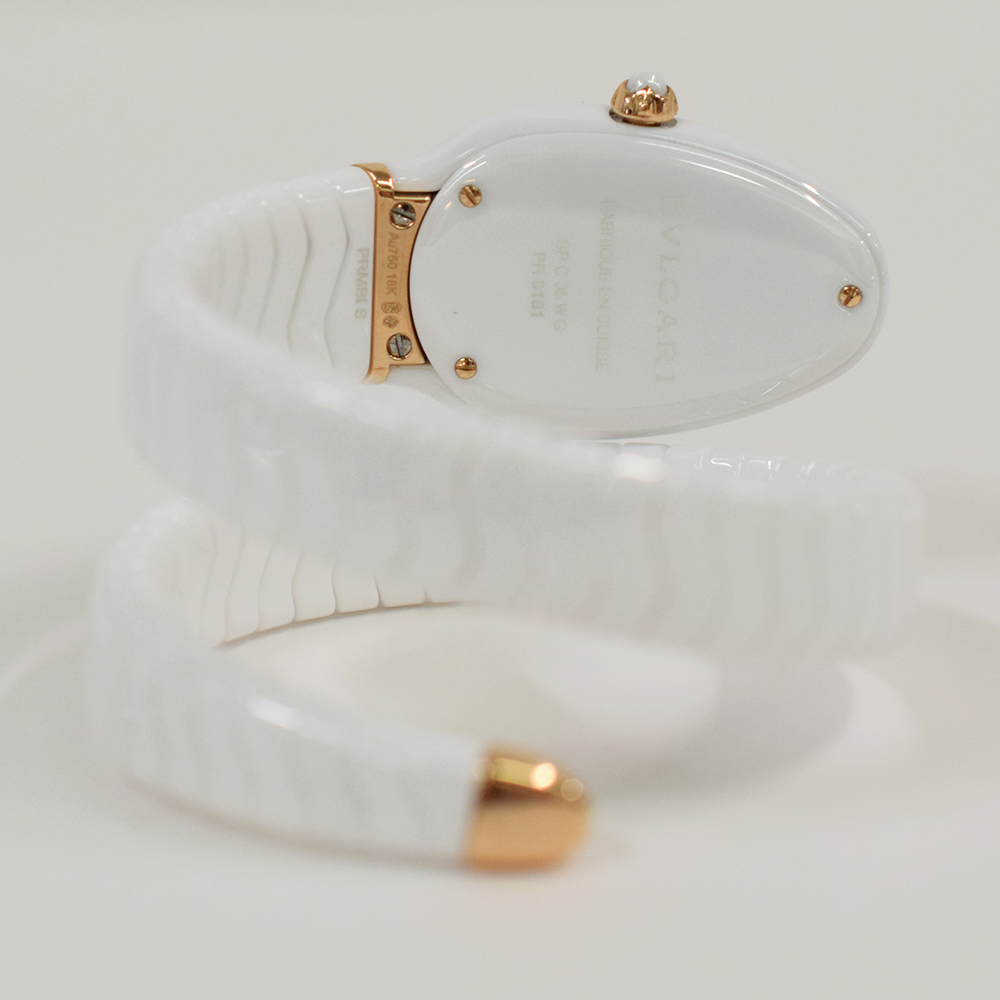 Bvlgari Pasha de Cartier Ceramic White Dial SPC35WG
