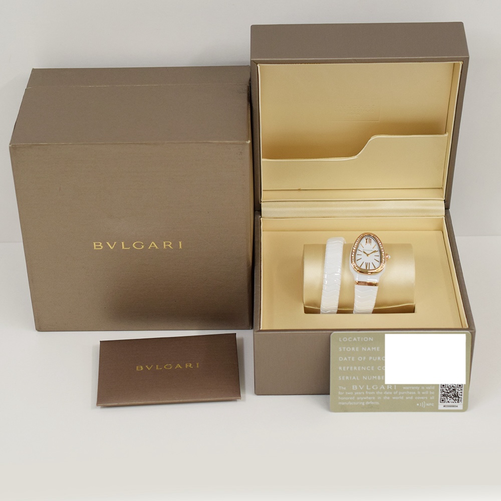 Bvlgari Pasha de Cartier Ceramic White Dial SPC35WG