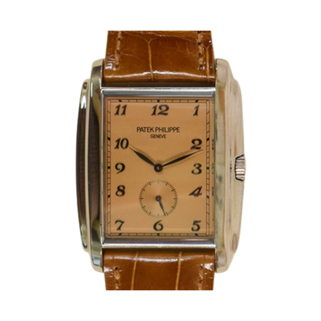 Patek Philippe Calatrava 37 White Gold Brown Arabic Dial 5124G-001