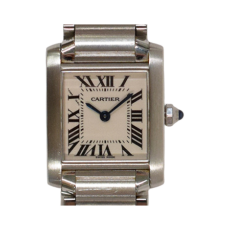 Cartier Tank Française Stainless Steel Ivory Roman Dial W51008Q3
