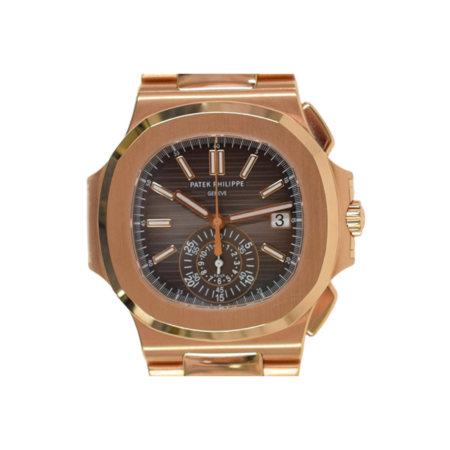 Patek Philippe Nautilus Chronograph Rose Gold Black Dial 5980/1R-001