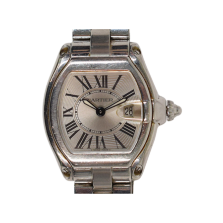 Cartier Roadster Stainless Steel Silver Roman Dial W62016V3