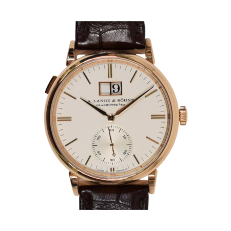 A. Lange & Söhne Saxonia Outsize Date Rose Gold Ivory Dial 381.032