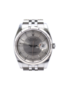 Rolex Datejust 36 Stainless Steel and White Gold Silver Dial 126234