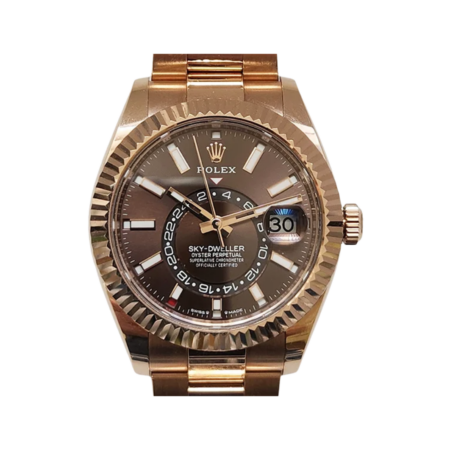 Rolex Sky-Dweller Rose Gold Chocolate Dial 336935