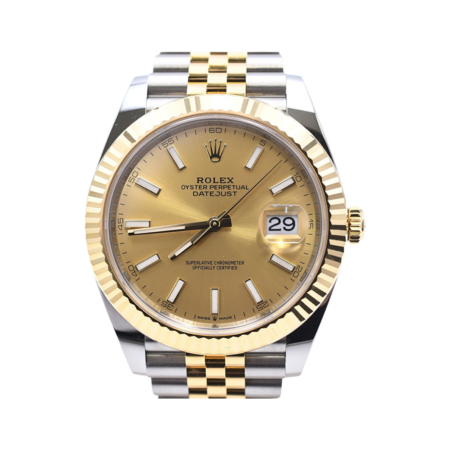 Rolex Datejust 41 Stainless Steel and Yellow Gold Champagne Dial 126333