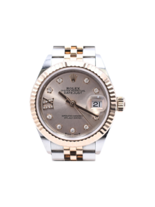 Rolex Lady-Datejust Stainless Steel and Rose Gold Chocolate IX Diamond 279171