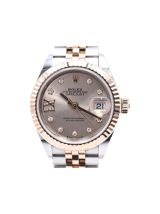Rolex Lady-Datejust Stainless Steel and Rose Gold Silver IX Diamond 279171G