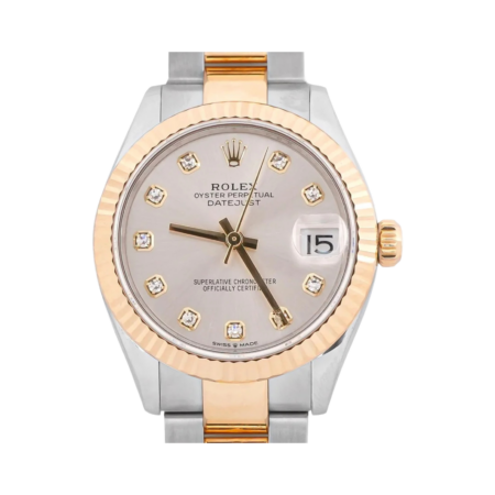 Rolex Datejust 31 Stainless Steel and Yellow Gold Silver Diamond Dial 278273