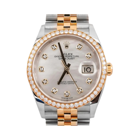 Rolex Datejust 36 Stainless Steel and Yellow Gold White MOP Diamond Dial 126283RBR