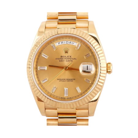 Rolex Day-Date 40 Yellow Gold Champagne Diamond Dial 228238