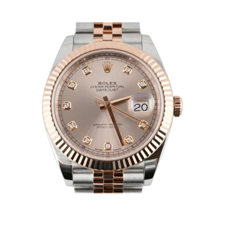 Rolex Datejust Stainless Steel and Rose Gold Sundust Diamond Dial 126331