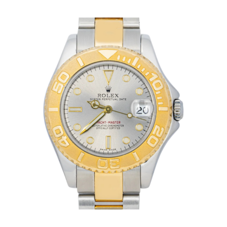Rolex Yacht Master Stainless Steel and Yellow Gold Silver Dial 168623