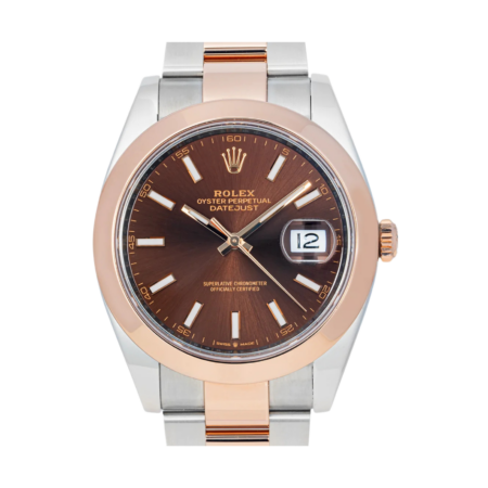 Rolex Datejust 41 Stainless Steel and Rose Gold Brown Dial 126301