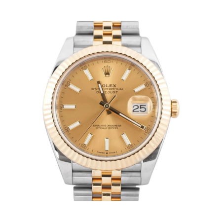 Rolex Datejust 41 Stainless Steel and Yellow Gold Champagne Dial 126333