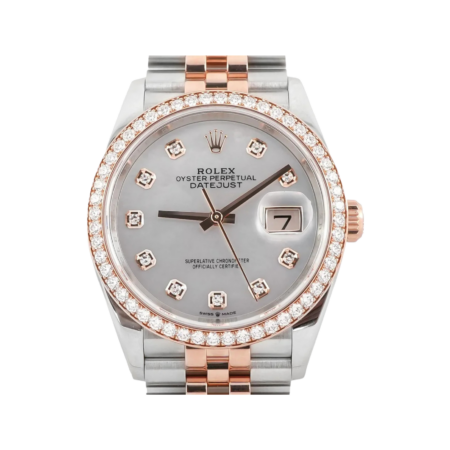 Rolex Datejust 36 Stainless Steel and Rose Gold MOP Diamond Dial 126281RBR