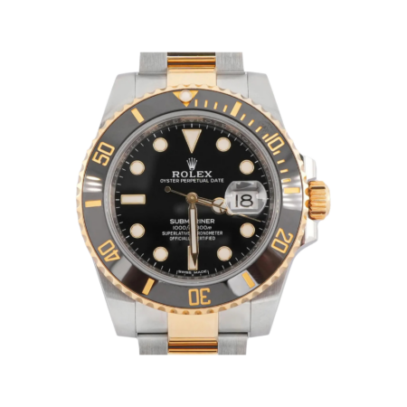 Rolex Submariner Date Stainless Steel and Yellow Gold Black Dial 116613LN