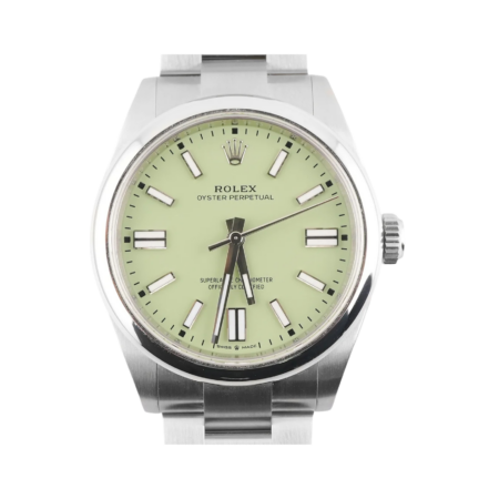 Rolex Oyster Perpetual Stainless Steel Pistachio Dial 277200