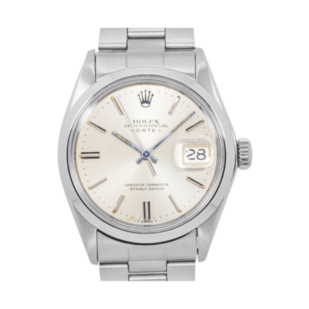 Rolex Oyster Perpetual Date Stainless Steel Silver Dial 1500