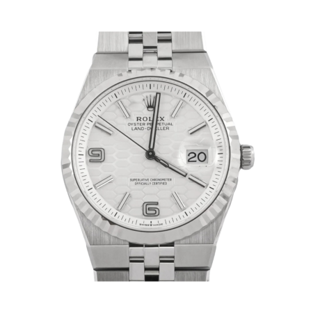 Rolex Land-Dweller Stainless Steel and White Gold White Dial 127234