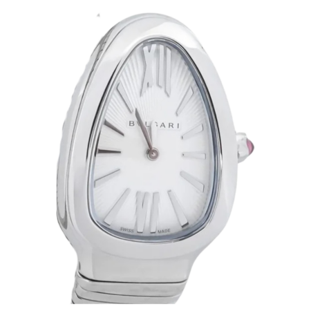 Bvlgari Serpenti Tubogas Stainless Steel Silver Roman Dial 101827