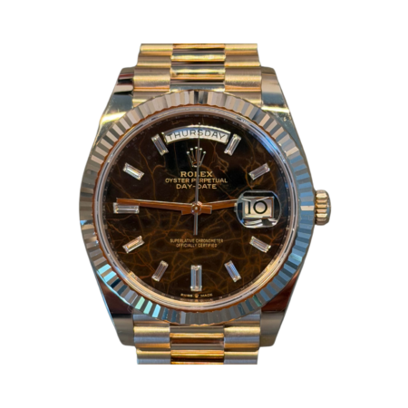 Rolex Day-Date 40 Rose Gold Eisenkiesel Diamond Dial 228235