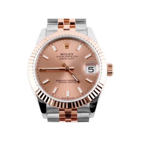 Rolex Datejust Stainless Steel and Rose Gold Pink Dial 278271