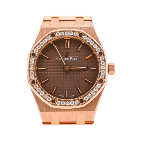 Audemars Piguet Royal Oak Rose Gold Brown Stick Dial 67651OR.ZZ.D080CA.01