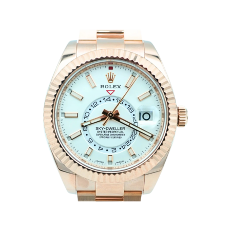 Rolex Sky-Dweller Rose Gold White Dial 326935